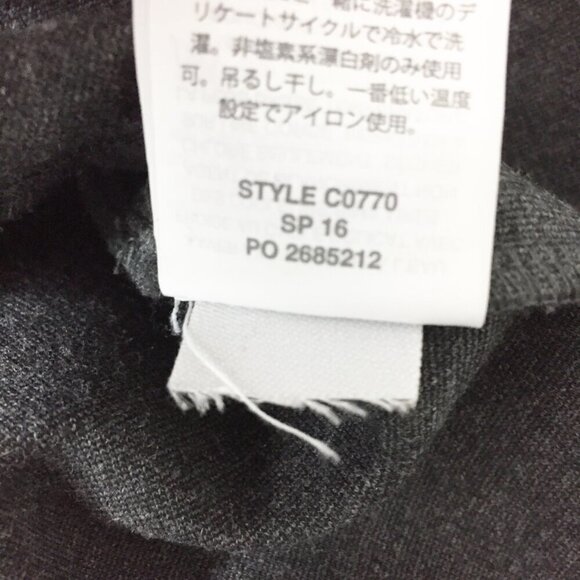 J. Crew Top Womens XS Gray Peplum Structured Flutter Hem Short Sleeve Classic - Picture 8 of 8